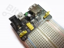 Voedingsmodule voor breadboards MB102 3,3 / 5V - USB